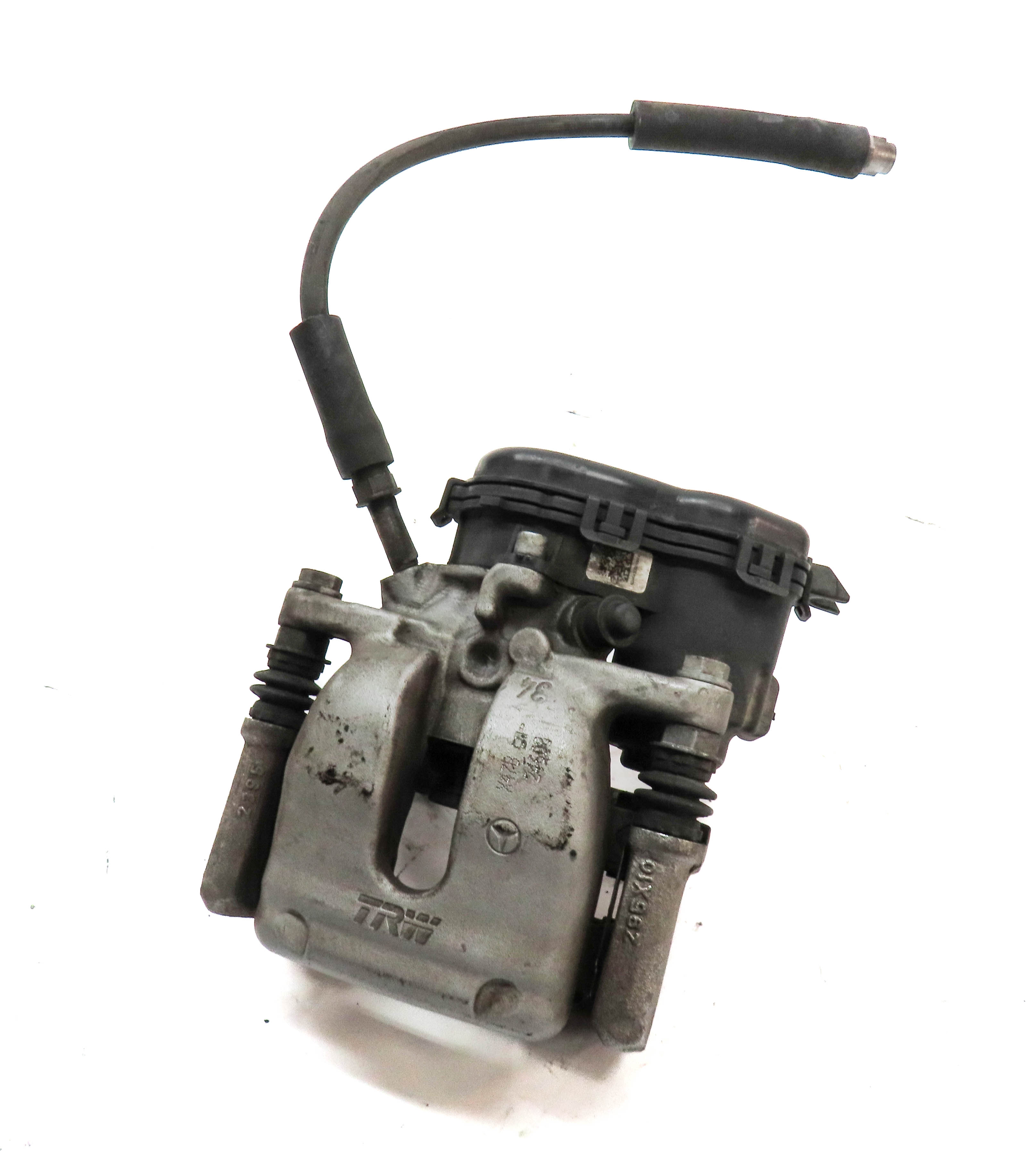 14-17 MERCEDES B ELECTRIC (W242) REAR RIGHT PASSENGER BRAKE CALIPER w/ ACTUATOR — exact item pictured